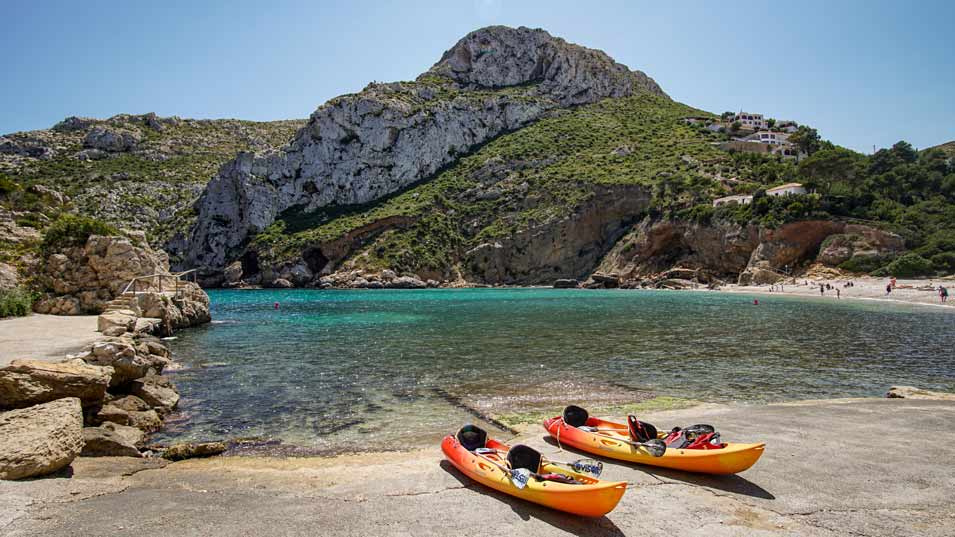 Cala-Granadella kayaking