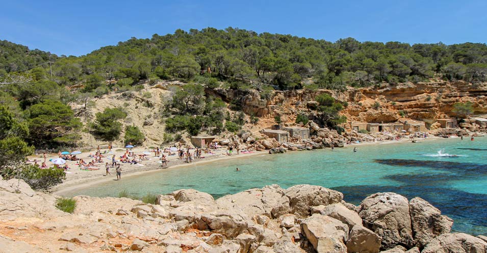 Cala Saladeta-Ibiza - agua cristalina