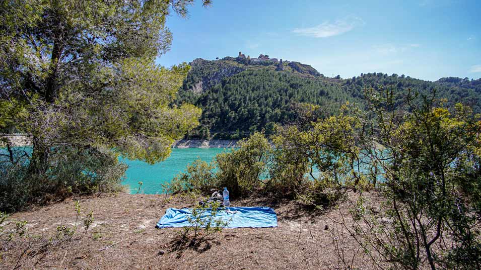 Chapuzon en el Embalse-de-Guadalest