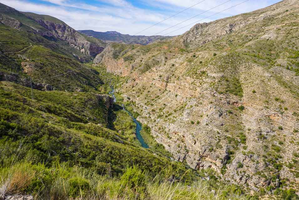 Barranco-Otonel desemboca en el cañon del Jucar en Barranco-Otonel