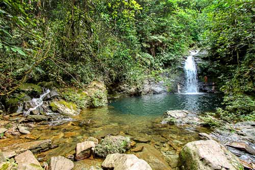 Swimming in waterfalls is a unique experience