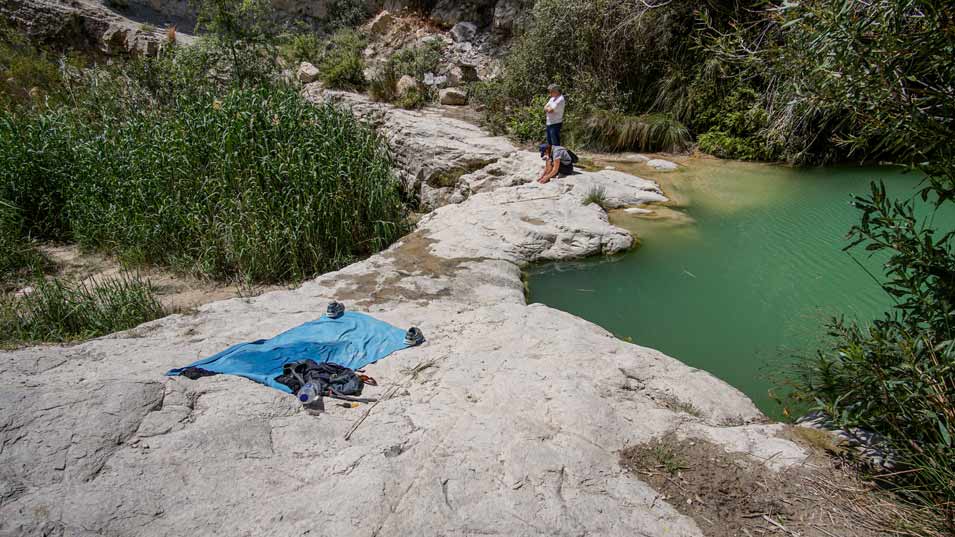 People come and go to El Salt de Xixona