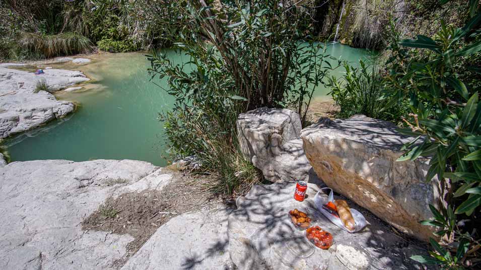 Bring your own food to the swimming hole
