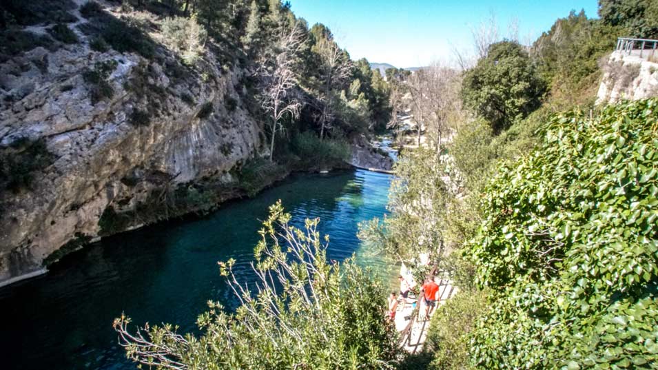 Path along El Pou Reixa (swimming hole) has the biggest and most cristaline, crystal clear, tuquoise water of all the 6 swimming holes.