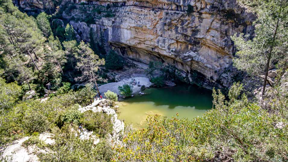 Places to swim as Gorg-del-salt-(swimming-hole)-in-El-Barranc-de-la-Encantada