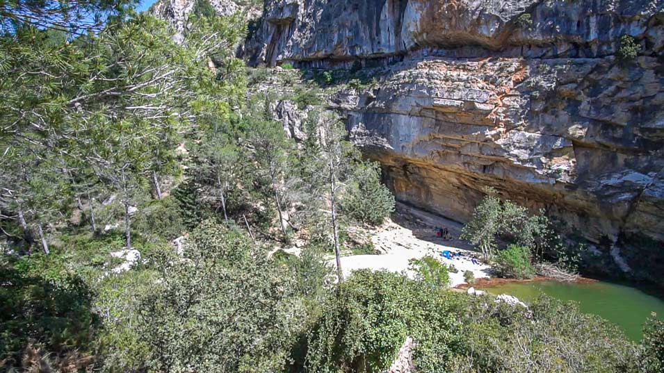 wildswimming in Gorg del salt (swimming-hole) in El Barranc de la Encantada