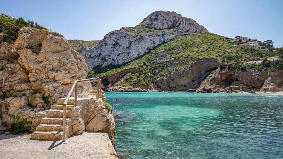 Cala-Granadella-beautiful cove for swimming
