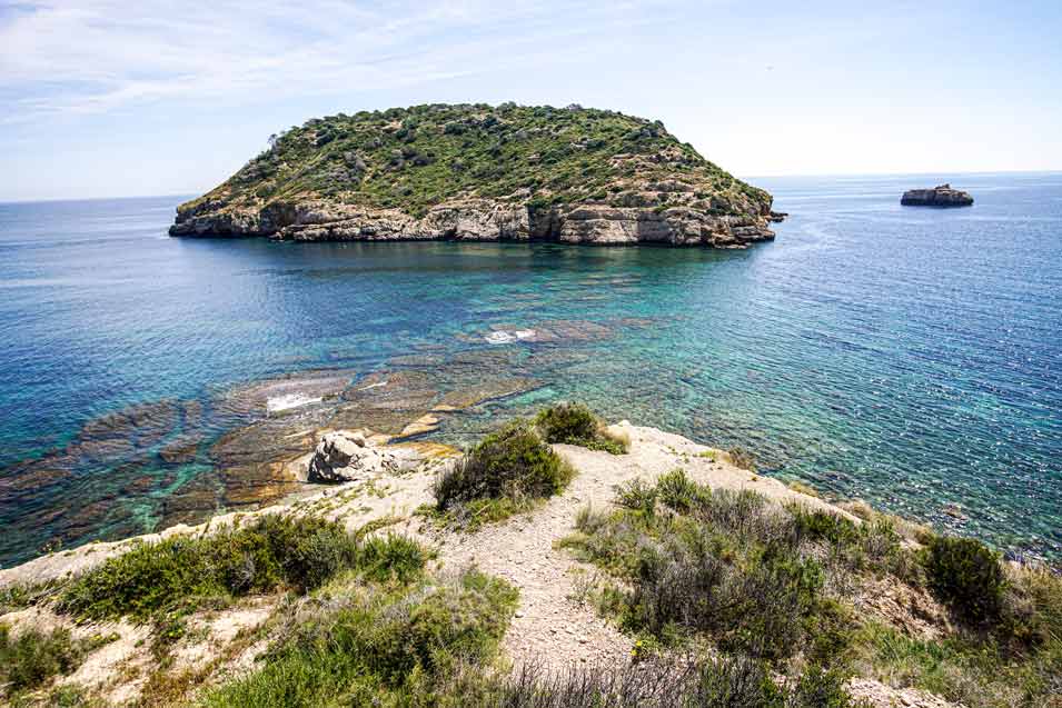 isle of Portixol wild swimming