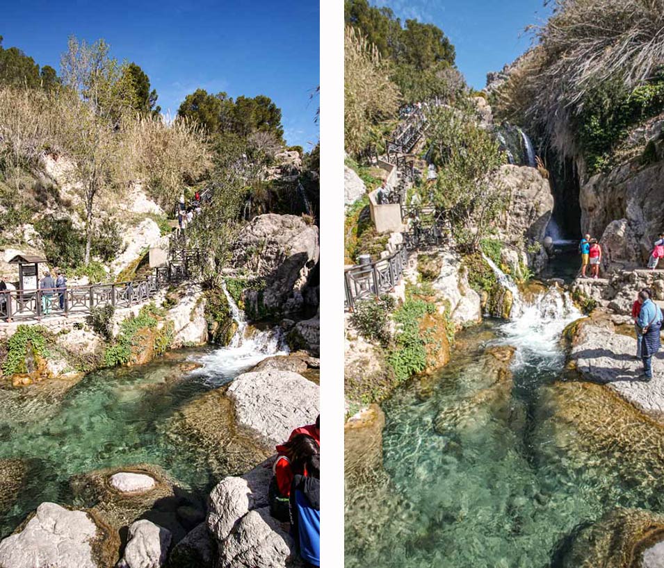 main waterfall at Algar Waterfalls