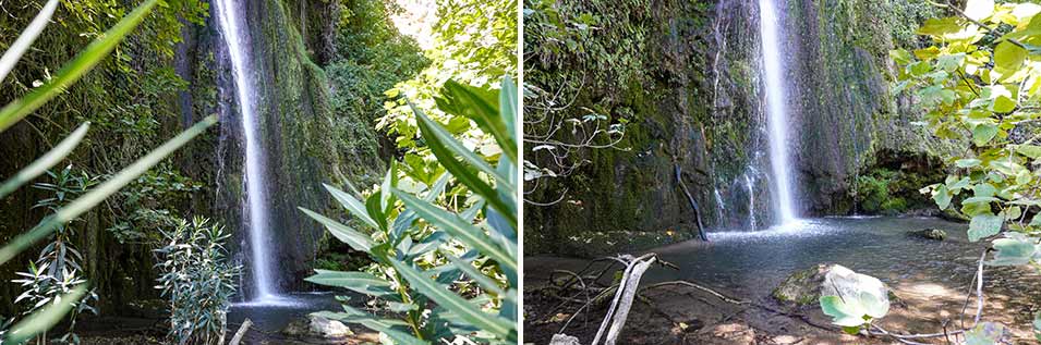 swimming hole and cascade