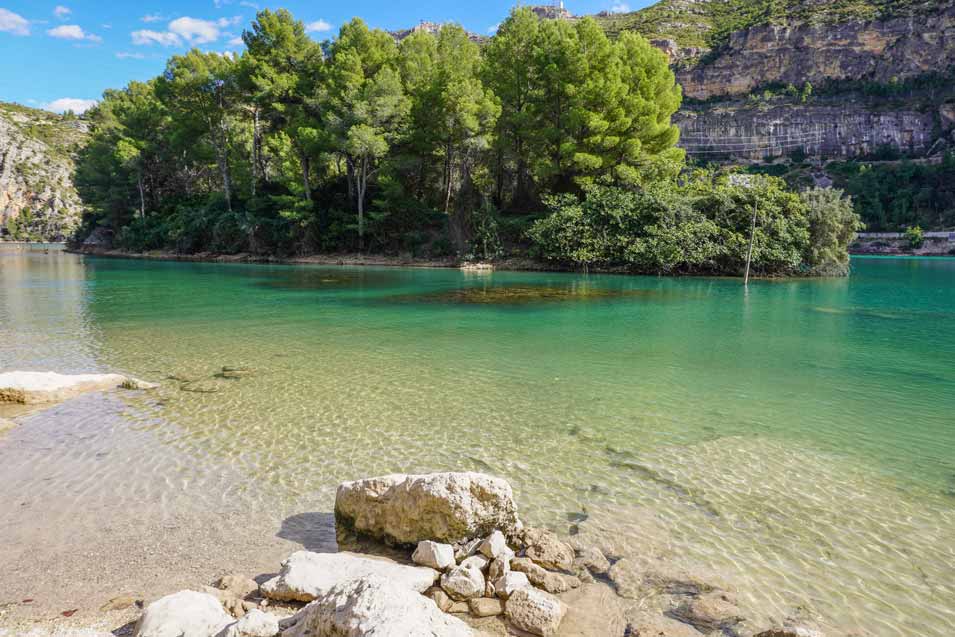 beach Cortes de Pallás Reservoir