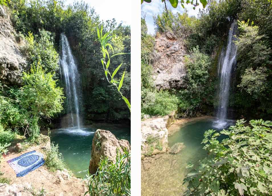 main waterfall of chorradores-de-navarres