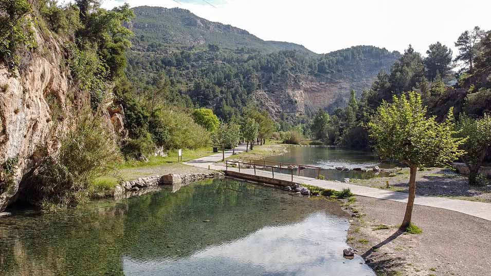 bridge over river and valley