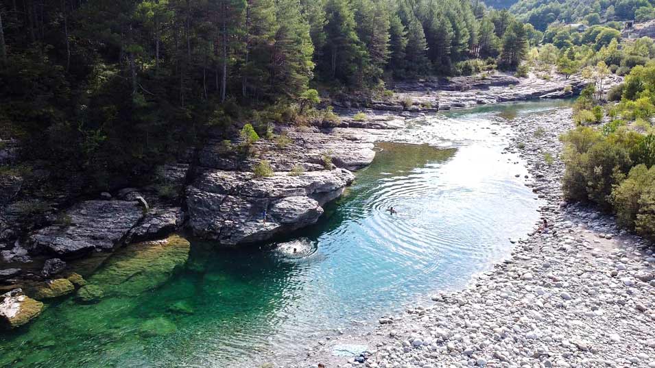 río-Cinca Gorgas de Puértolas (III) pools